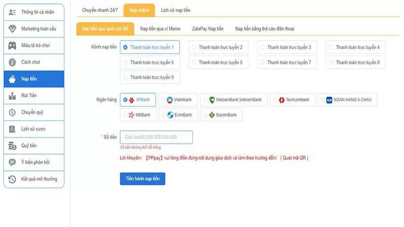 R&uacute;t tiền tại nh&agrave; c&aacute;i QH88 si&ecirc;u tốc chỉ với 3 bước